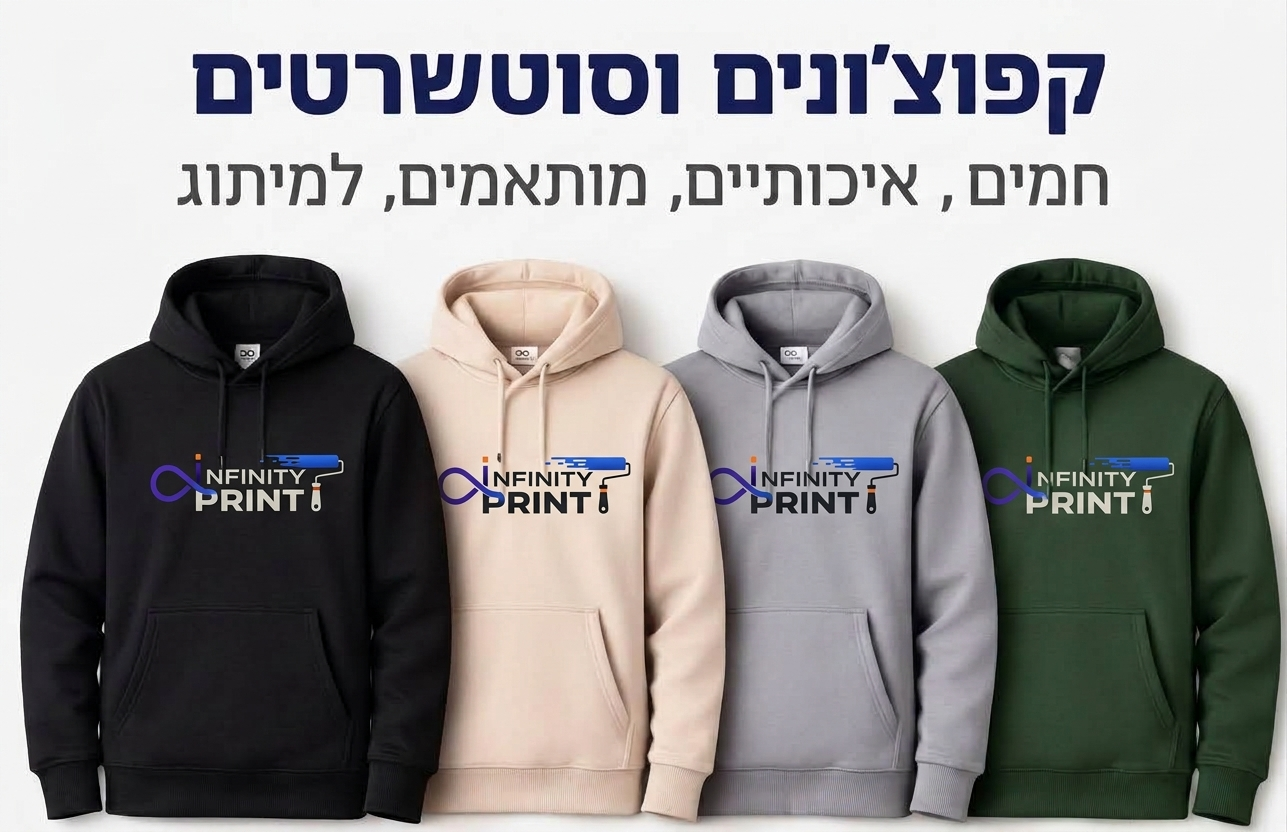 קפוצ'ונים וסווטשרטים ממותגים